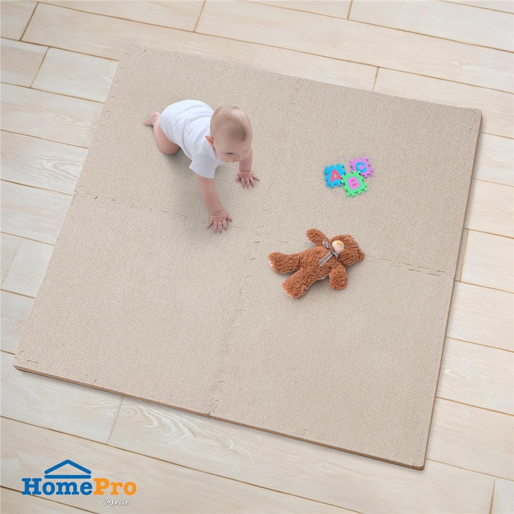 แผ่นรองนั่ง JIGSAW HOME LIVING STYLE ELMO 60x60 ซม. สีน้ำตาล (แพ็ก 4 ชิ้น)