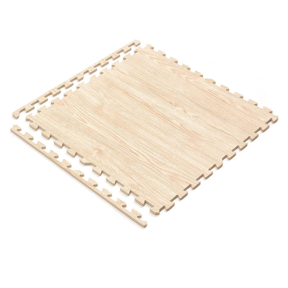 แผ่นรองนั่ง JIGSAW HOME LIVING STYLE OAK 60X60 ซม. สีครีม (แพ็ก 4 ชิ้น)