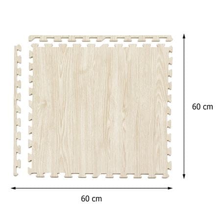 แผ่นรองนั่ง JIGSAW HOME LIVING STYLE OAK 60X60 ซม. สีครีม (แพ็ก 4 ชิ้น)_8