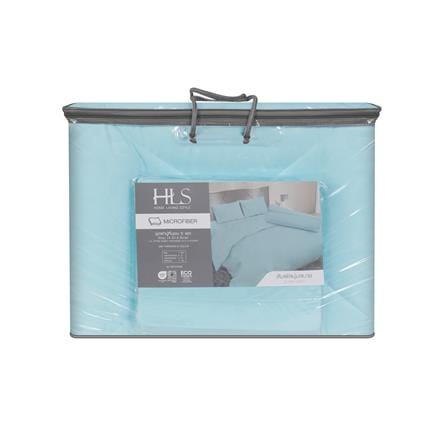 ชุดผ้าปูที่นอน 5 ฟุต (ชุด 6 ชิ้น) HOME LIVING STYLE KEYCHAIN สี BLUE_3