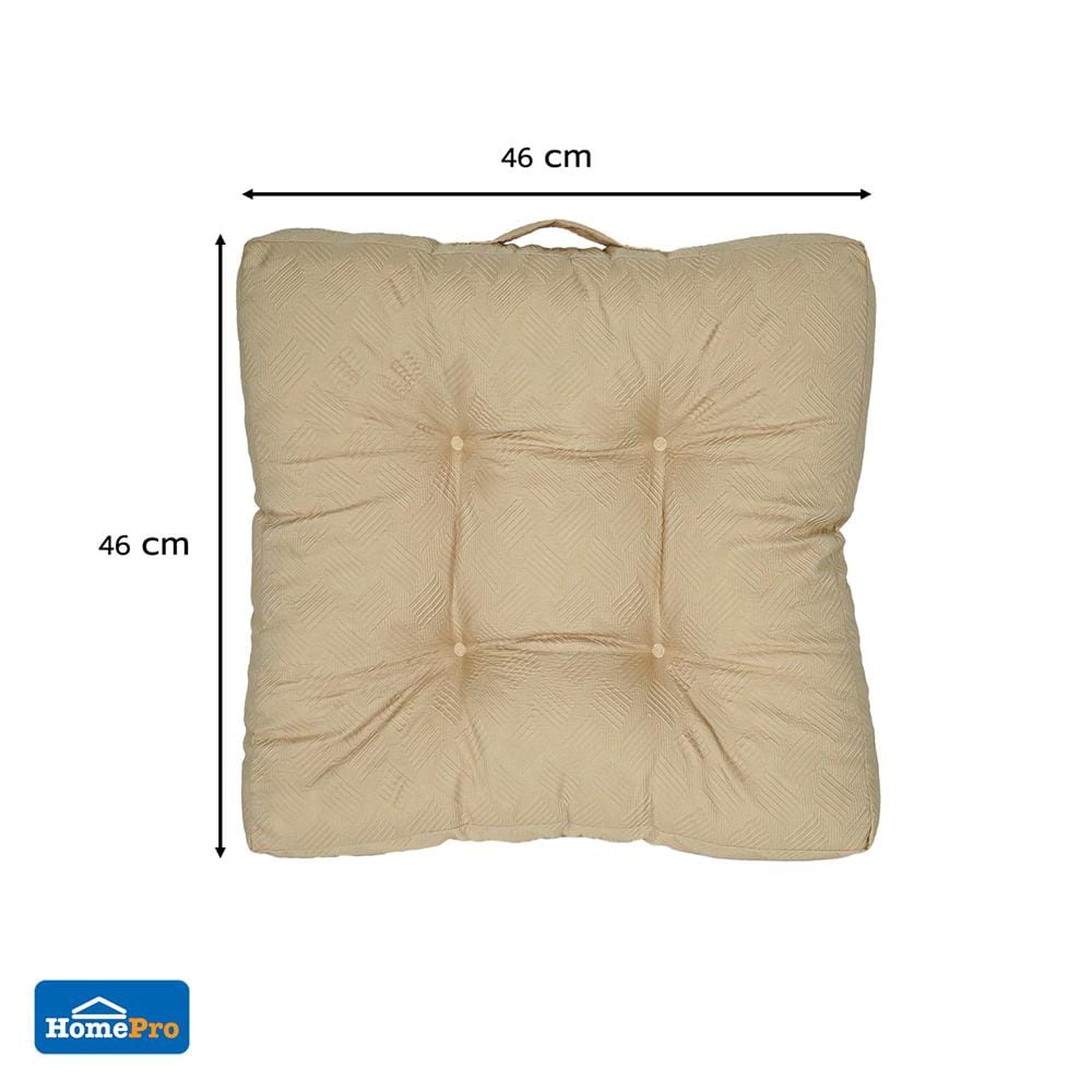 เบาะรองนั่ง HOME LIVING STYLE CROSBY 18X18 นิ้ว สีเบจ