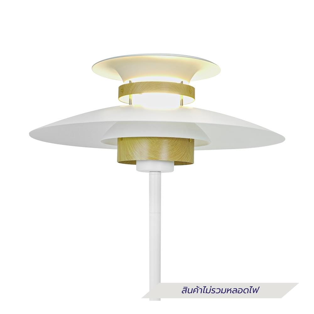 ไฟตั้งพืื้น CARINI F249221 สีขาว/ลายไม้ 1 หัว