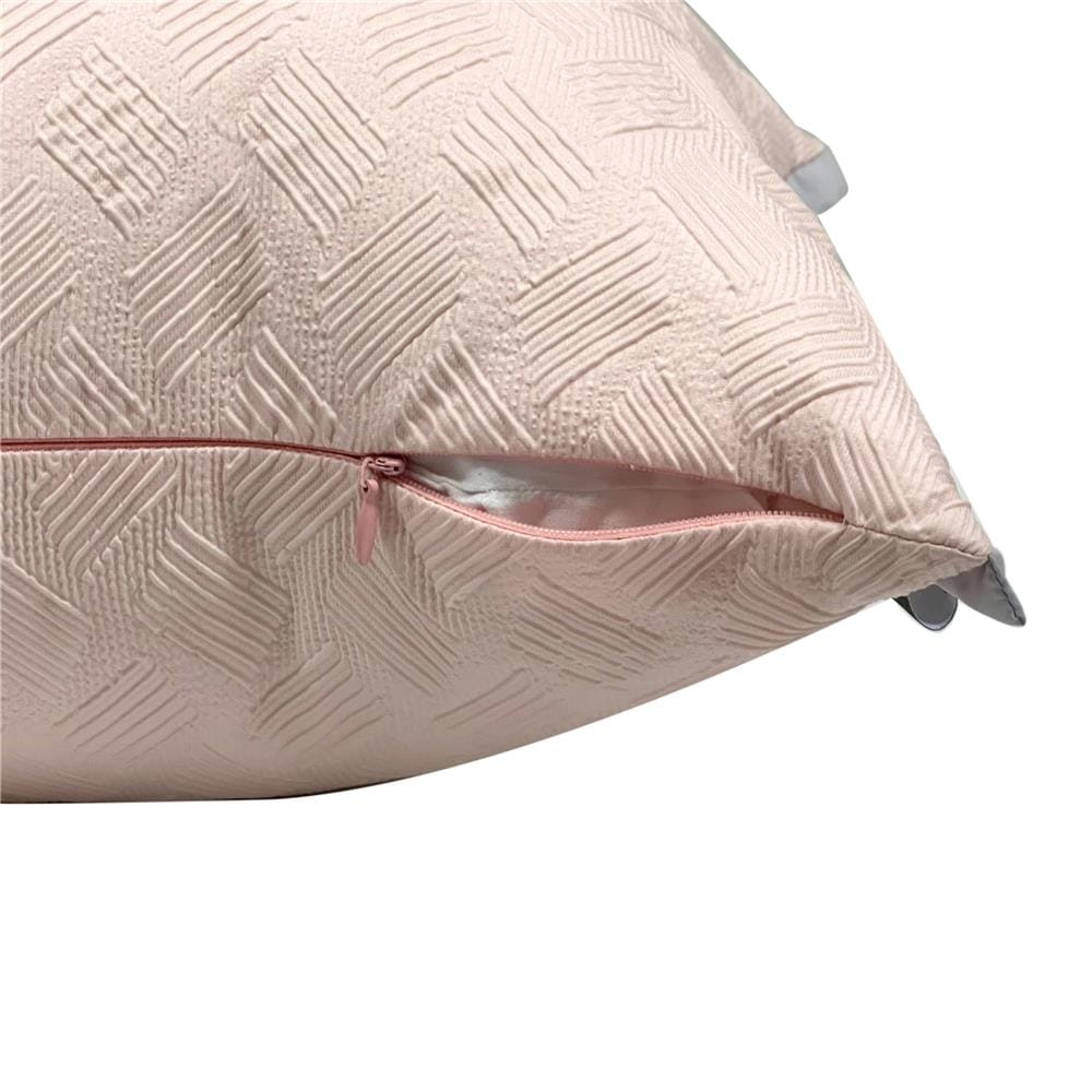 หมอนอิง HOME LIVING STYLE CROSBY 17X17 นิ้ว สีชมพู