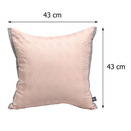 หมอนอิง HOME LIVING STYLE CROSBY 17X17 นิ้ว สีชมพู_7