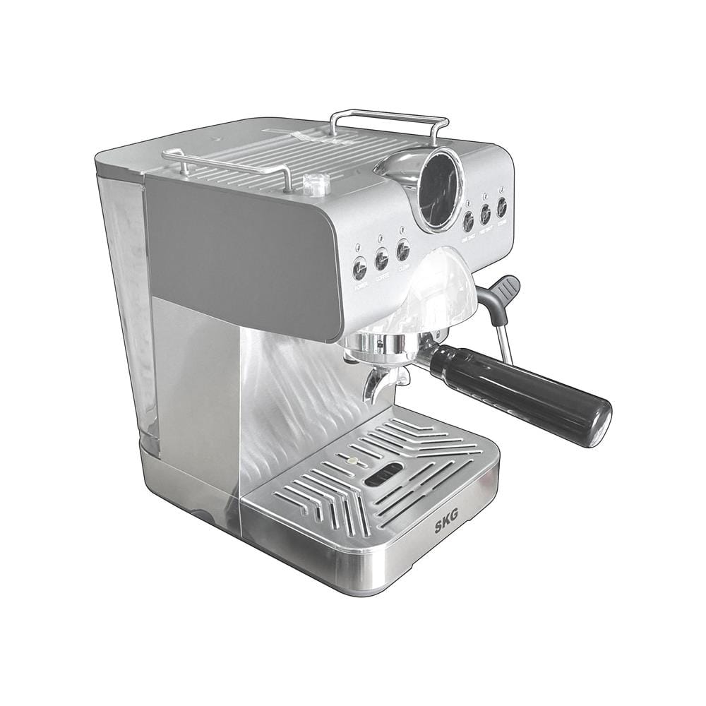 เครื่องชงกาแฟเอสเพรสโซ่ SKG SK-1218-NEW สีเงิน