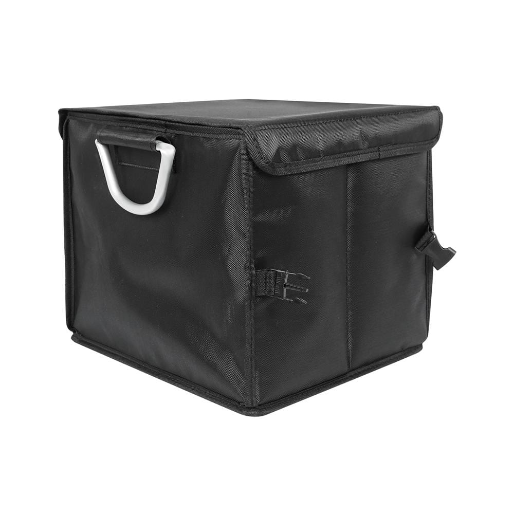กล่องผ้าเก็บของท้ายรถ STACKO GLAMOR 29X33X29 ซม. สีดำ