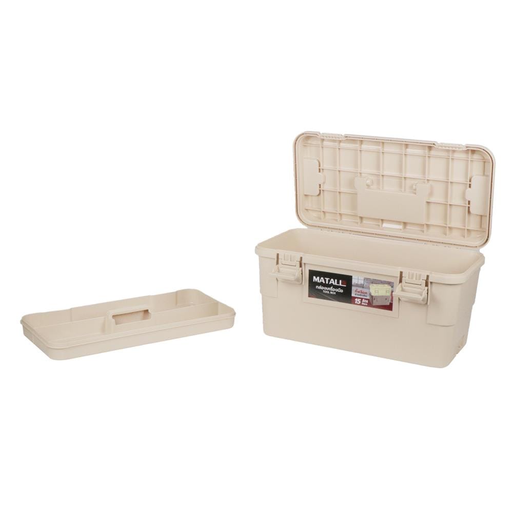 กล่องเครื่องมือ MATALL DY2501-KL 15 ลิตร สีกากี