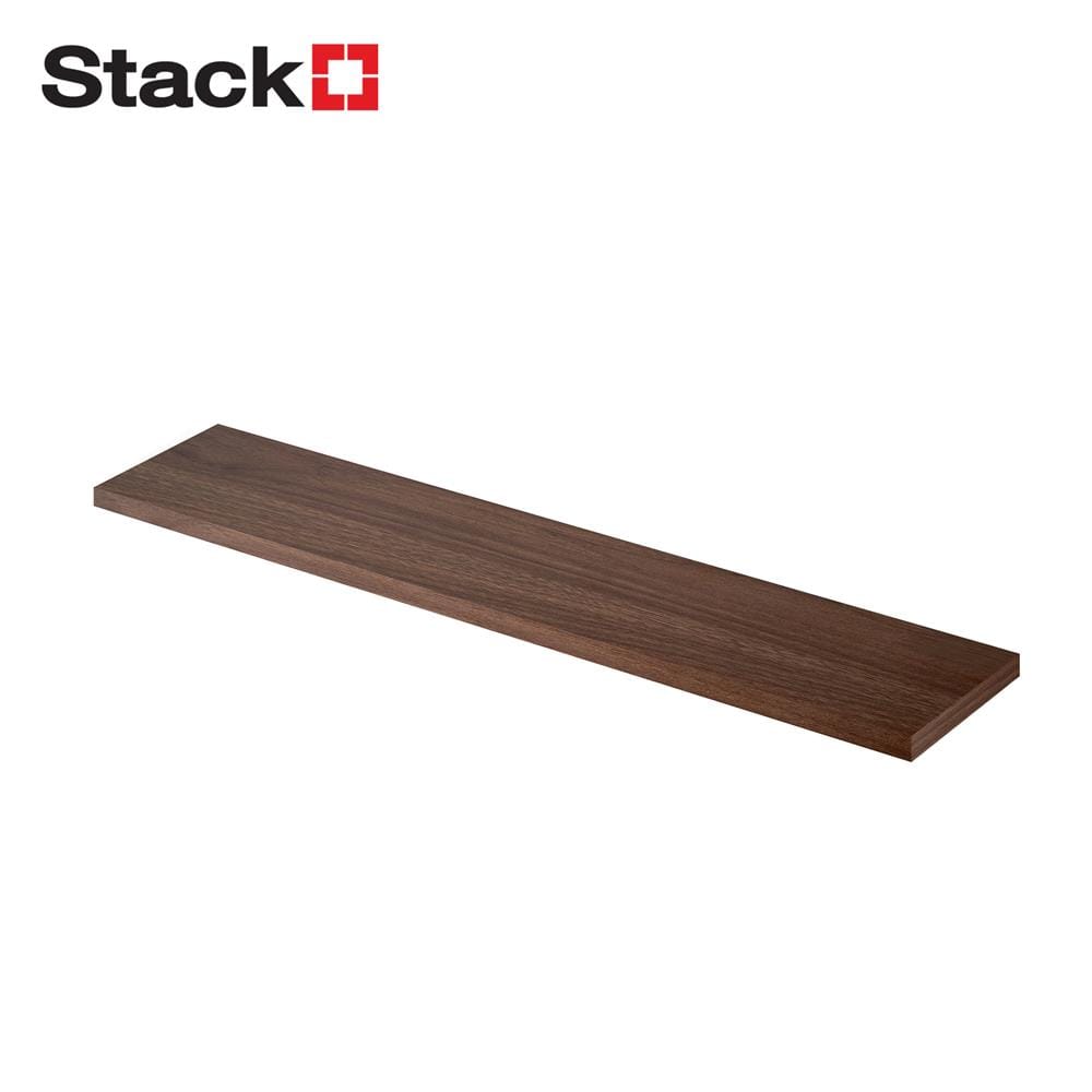 แผ่นชั้นไม้เมลามีน STACKO 120X20X1.6 ซม. โคลัมเบีย วอลนัท
