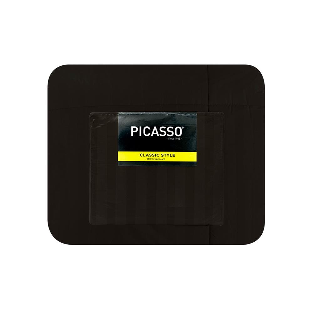 ชุดผ้าปูที่นอน 6 ฟุต (ชุด 6 ชิ้น) PICASSO CLASSIC STYLE สี DARK BROWN