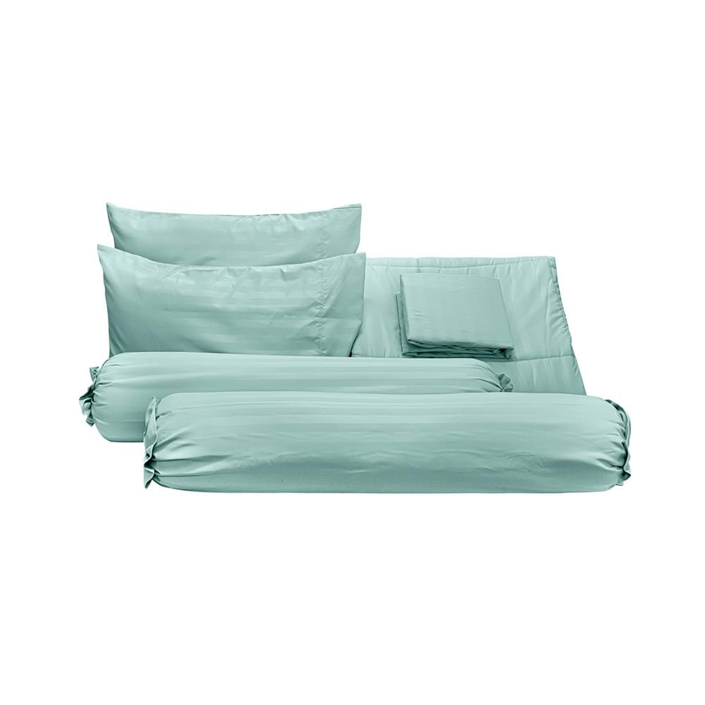 ชุดผ้าปูที่นอน 6 ฟุต (ชุด 6 ชิ้น) PICASSO CLASSIC STYLE สี GREEN MINT