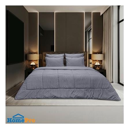 ชุดผ้าปูที่นอน 6 ฟุต (ชุด 6 ชิ้น) PICASSO CLASSIC STYLE สีเทา_0