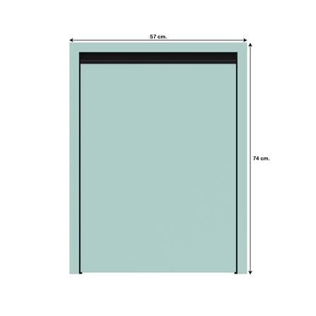 บานถังแก๊สเรียบ JUPITER JUVENTAS 57x74 ซม. สีเขียว_3