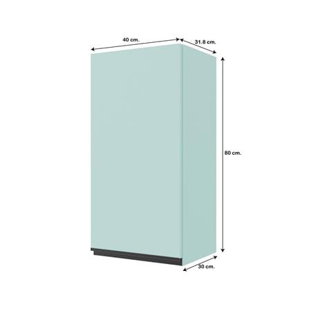 ตู้แขวนเดี่ยวเรียบ JUPITER JUVENTAS 40x80 ซม. สีเขียว_4