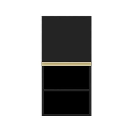 ตู้แขวนเดี่ยวเรียบช่องโล่ง S1 JUPITER JUVENTAS 40x80 ซม. สีดำ_0