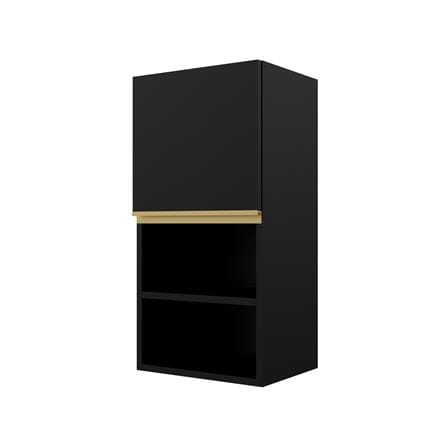 ตู้แขวนเดี่ยวเรียบช่องโล่ง S1 JUPITER JUVENTAS 40x80 ซม. สีดำ_1