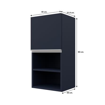 ตู้แขวนเดี่ยวเรียบช่องโล่ง S1 JUPITER JUVENTAS 40x80 ซม. สีน้ำเงิน_4