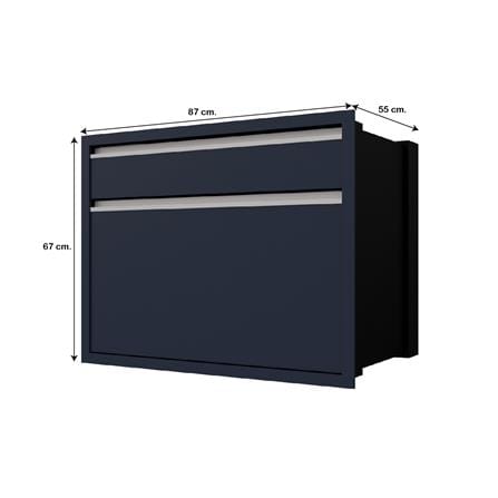 ตู้ลิ้นชัก JUPITER JUVENTAS 87x67 ซม. สีน้ำเงิน_3