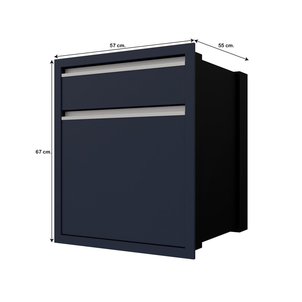 ตู้ลิ้นชัก JUPITER JUVENTAS 57x67 ซม. สีน้ำเงิน