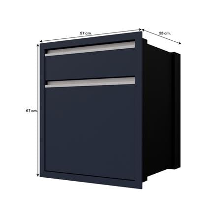 ตู้ลิ้นชัก JUPITER JUVENTAS 57x67 ซม. สีน้ำเงิน_3