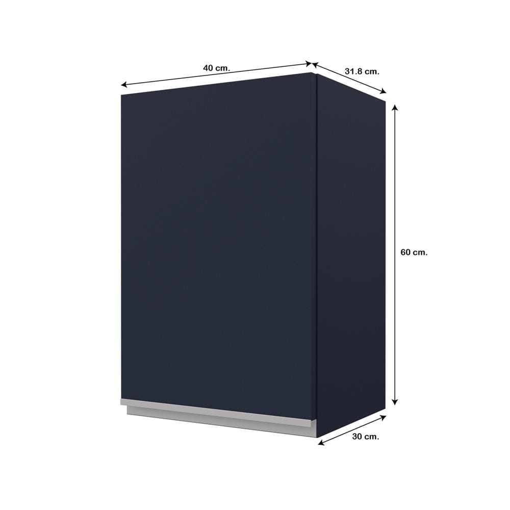 ตู้แขวนเดี่ยวเรียบ JUPITER JUVENTAS 40x60 ซม. สีน้ำเงิน