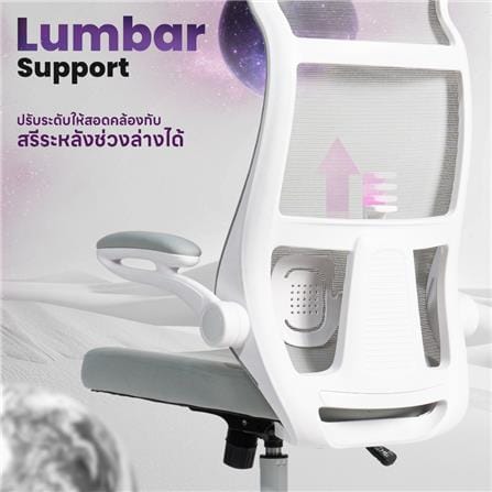 เก้าอี้สำนักงาน DESKSPACE NEXCHAIR สีเทา_6