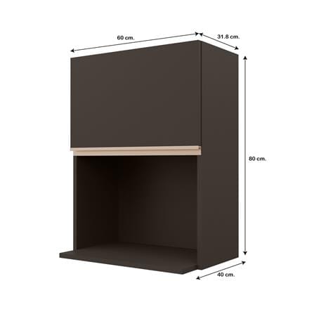 ตู้แขวนไมโครเวฟ JUPITER JUVENTAS 60x80 ซม. สีน้ำตาล_4