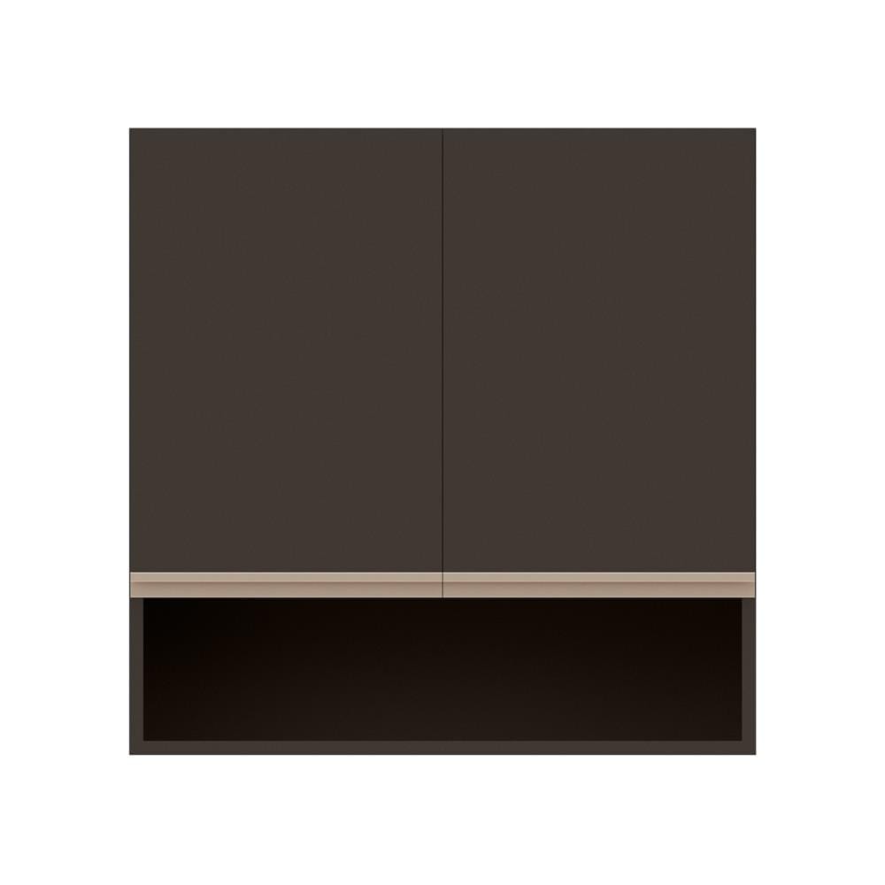 ตู้แขวนคู่เรียบช่องโล่ง JUPITER JUVENTAS 80x80 ซม. สีน้ำตาล