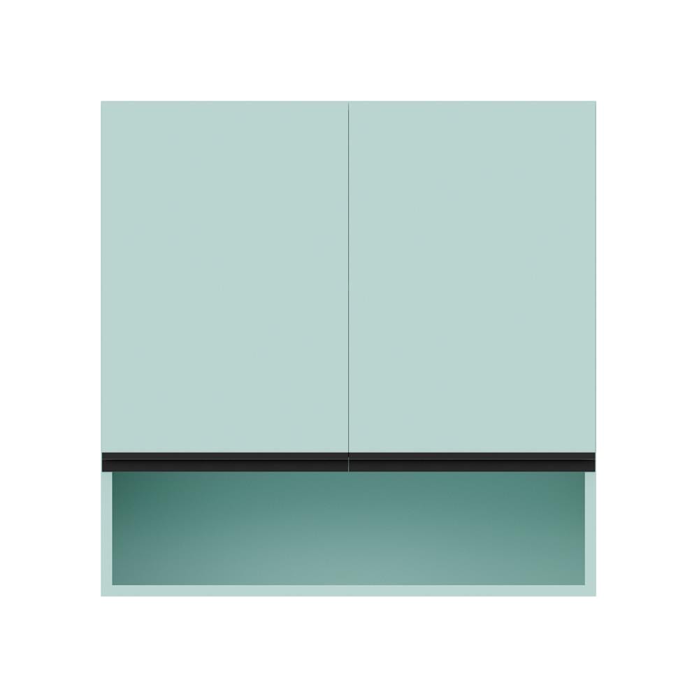 ตู้แขวนคู่เรียบช่องโล่ง D2 JUPITER JUVENTAS 80x80 ซม. สีเขียว