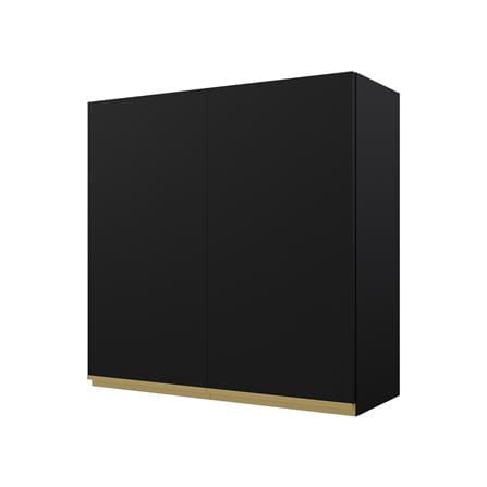 ตู้แขวนคู่เรียบ JUPITER JUVENTAS 80x80 ซม. สีดำ_1