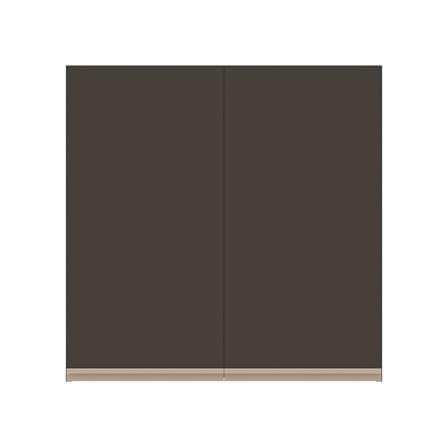 ตู้แขวนคู่เรียบ JUPITER JUVENTAS 80x80 ซม. สีน้ำตาล_0