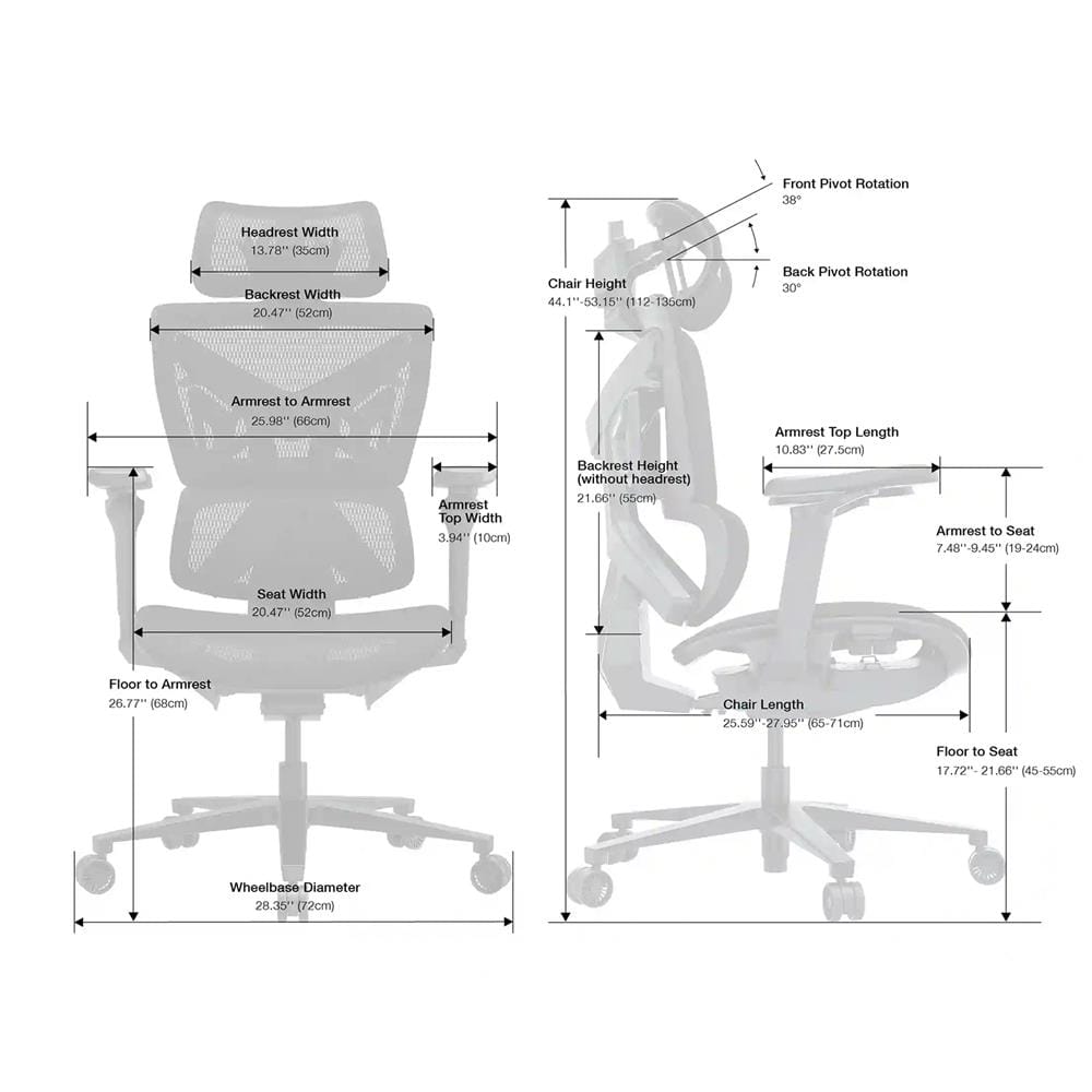 เก้าอี้เกมมิ่ง ANDA SEAT X-AIR PRO AD-WY-01-BBC-B01 สีดำ
