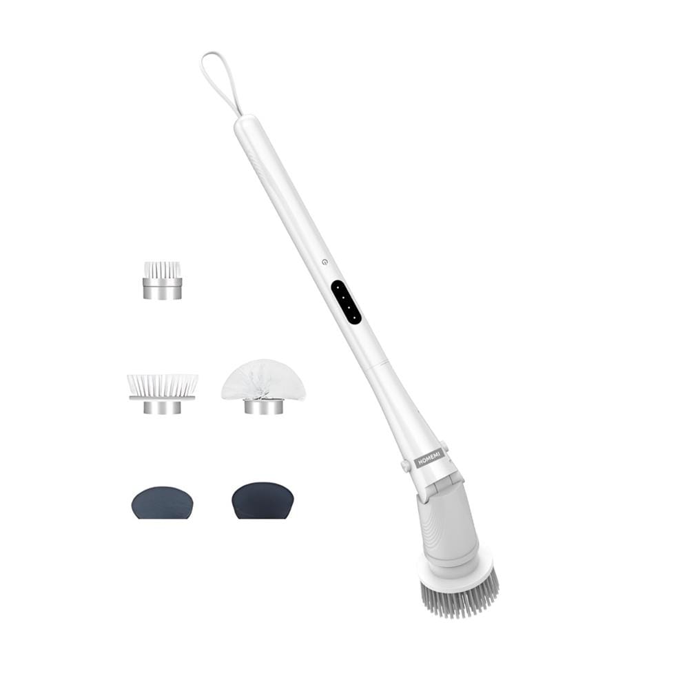 แปรงทำความสะอาดไฟฟ้า HOMEMI LITE HM0096-P-WH 80 วัตต์ (หัวเปลี่ยน 5 แบบ)