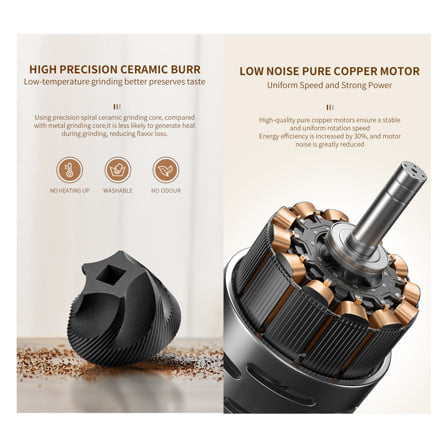 เครื่องบดเมล็ดกาแฟ GRINDER 8200240 สีดำ_8