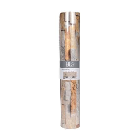 สติกเกอร์โฟม HOME LIVING STYLE BRICK 0.60X3 ม. สีน้ำตาล_2