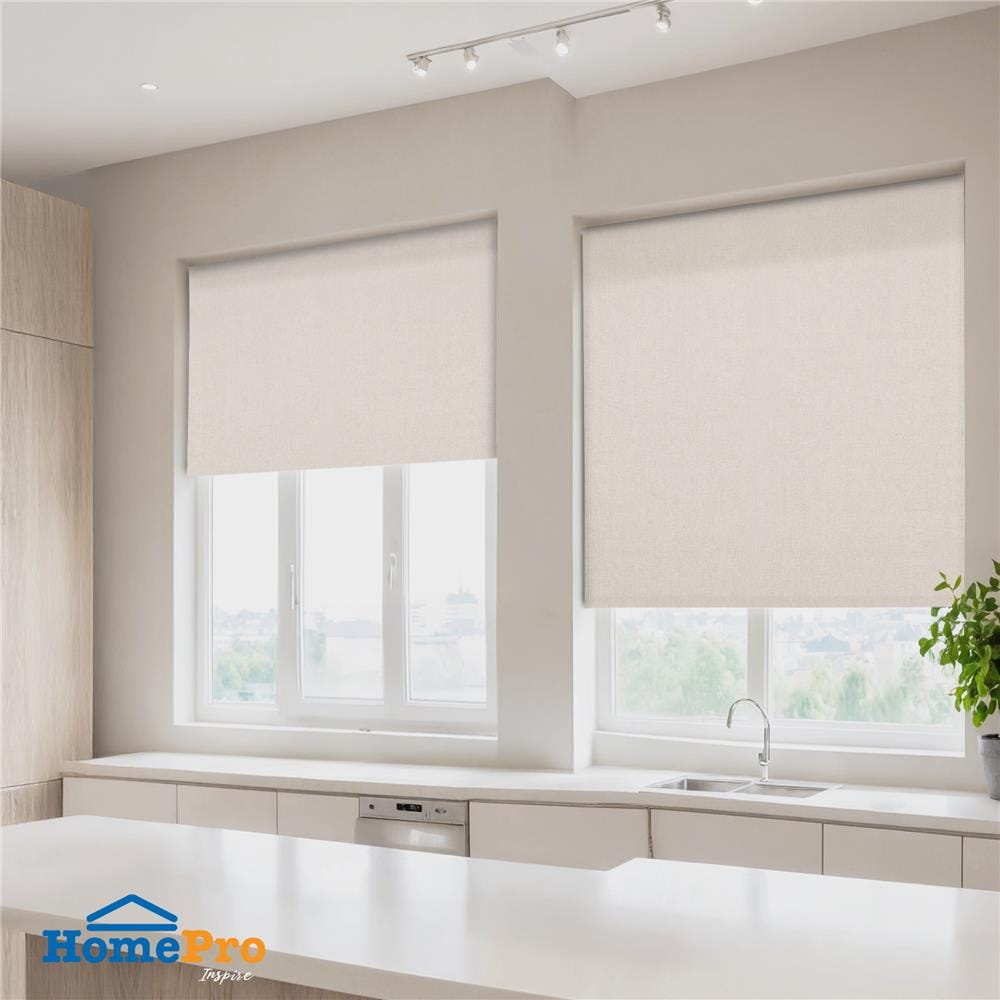 ม่านม้วน HOME LIVING STYLE GARNER 120X160 ซม. สีครีม