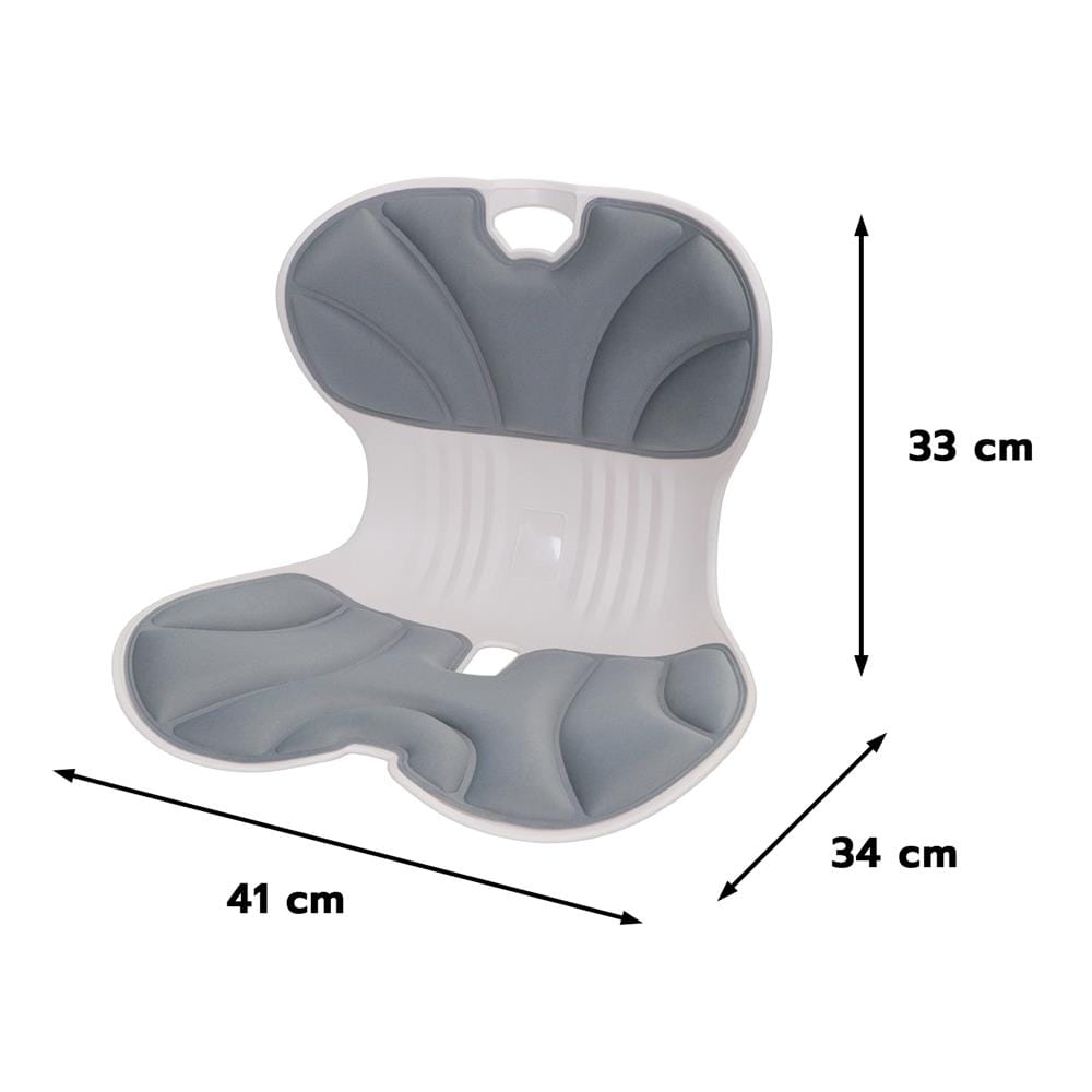 เบาะรองหลัง HOME LIVING STYLE ERGONO 16x13 นิ้ว สีเทา