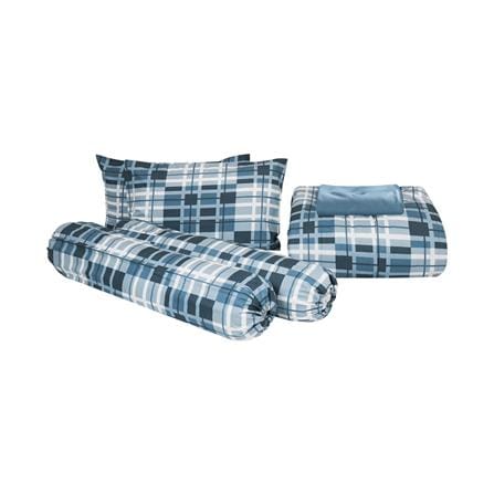 ชุดผ้าปูที่นอน 6 ฟุต (ชุด 6 ชิ้น) HOME LIVING STYLE URBAN สี BLUE_2