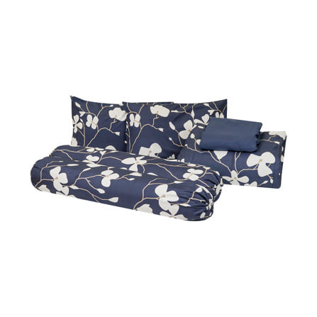 ชุดผ้าปูที่นอน 6 ฟุต (ชุด 6 ชิ้น) HOME LIVING STYLE VIBE สี NAVY_2