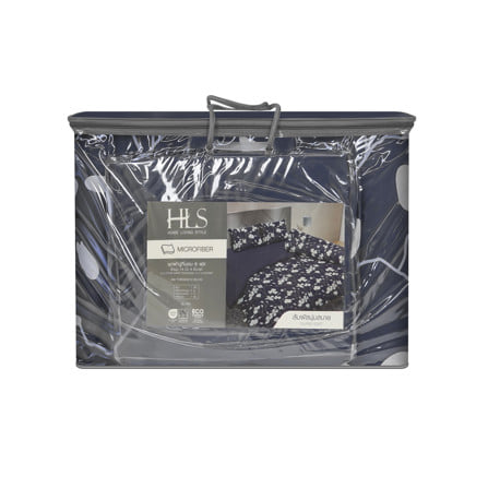 ชุดผ้าปูที่นอน 6 ฟุต (ชุด 6 ชิ้น) HOME LIVING STYLE VIBE สี NAVY_5