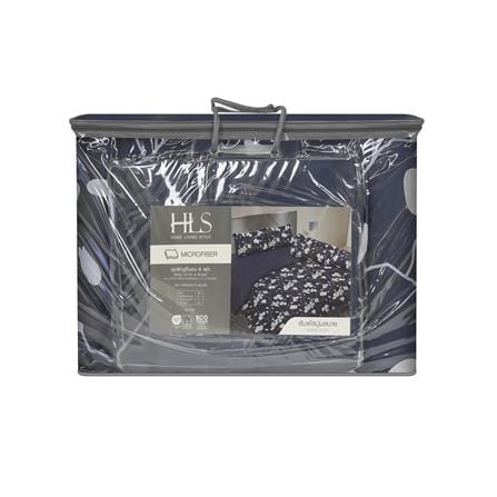 ชุดผ้าปูที่นอน 6 ฟุต (ชุด 6 ชิ้น) HOME LIVING STYLE VIBE สี NAVY_4