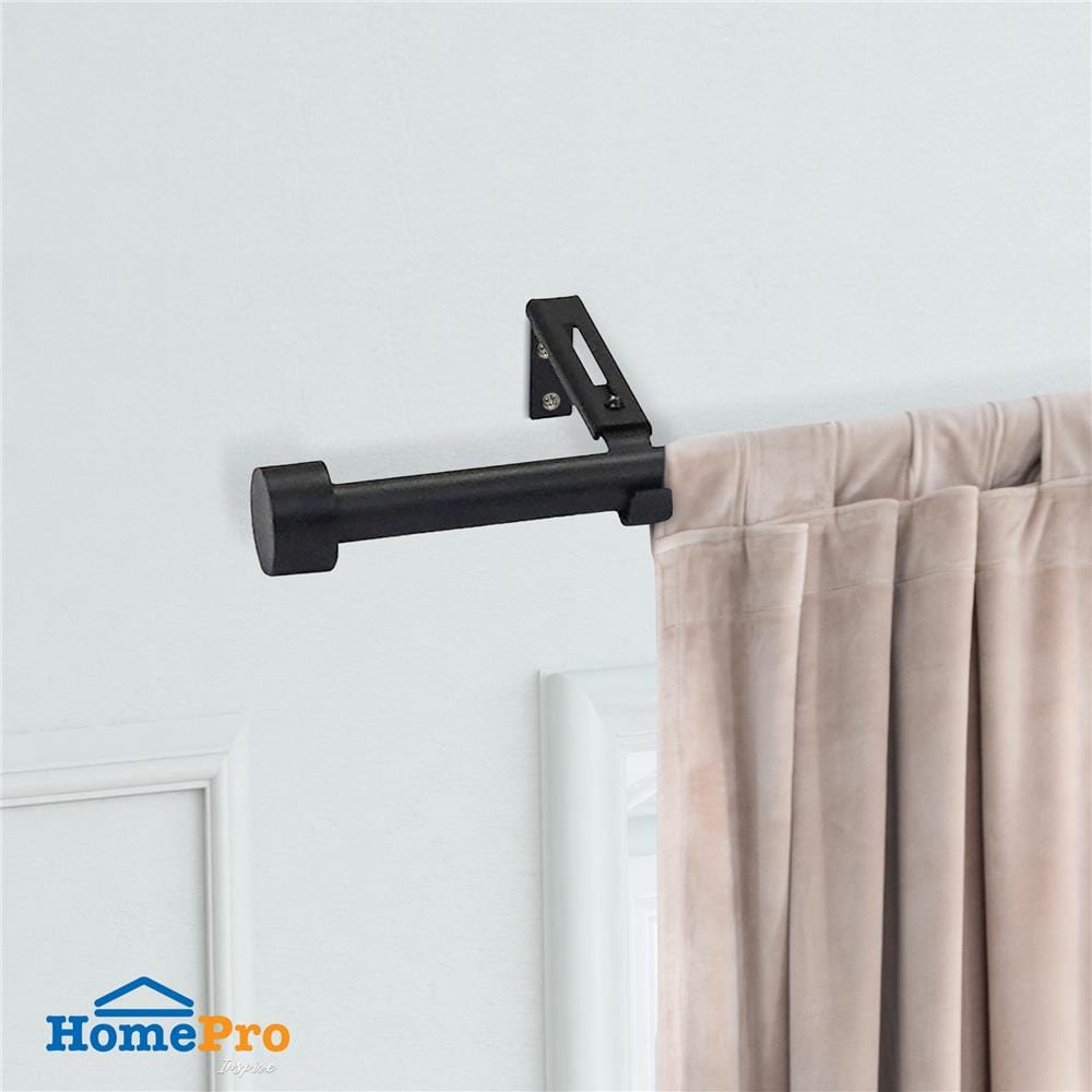 รางเหล็ก ยืดหด HOME LIVING STYLE CORK 110-210 ซม. สีดำ