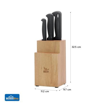 ชุดกล่องเก็บมีดพร้อมมีด 4 ชิ้น KECH SET B_17