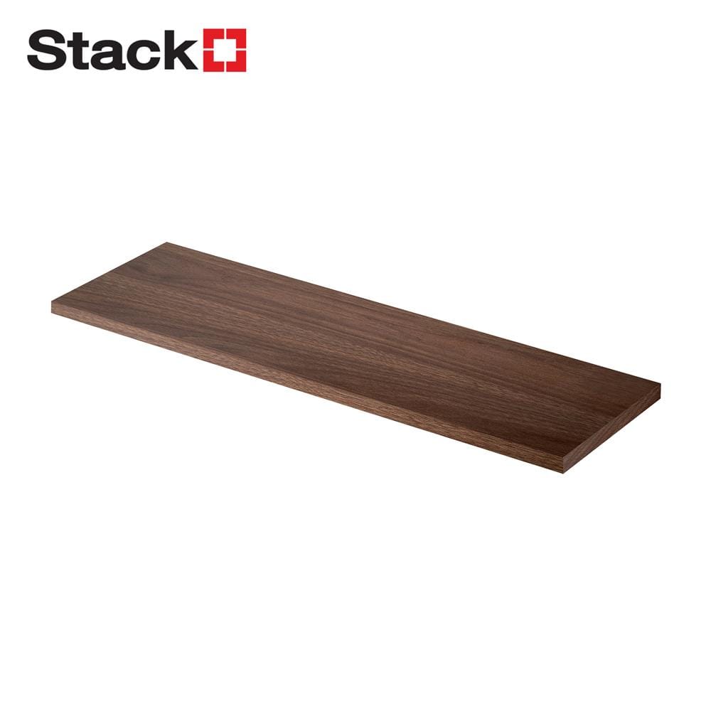 แผ่นชั้นไม้เมลามีน STACKO 120X30X1.6 ซม. โคลัมเบีย วอลนัท