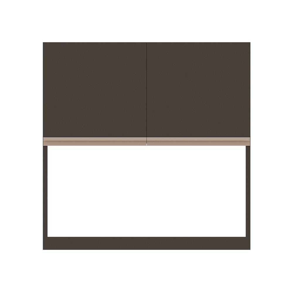 ตู้แขวนคว่ำจานเรียบ JUPITER JUVENTAS 80x80 ซม. สีน้ำตาล