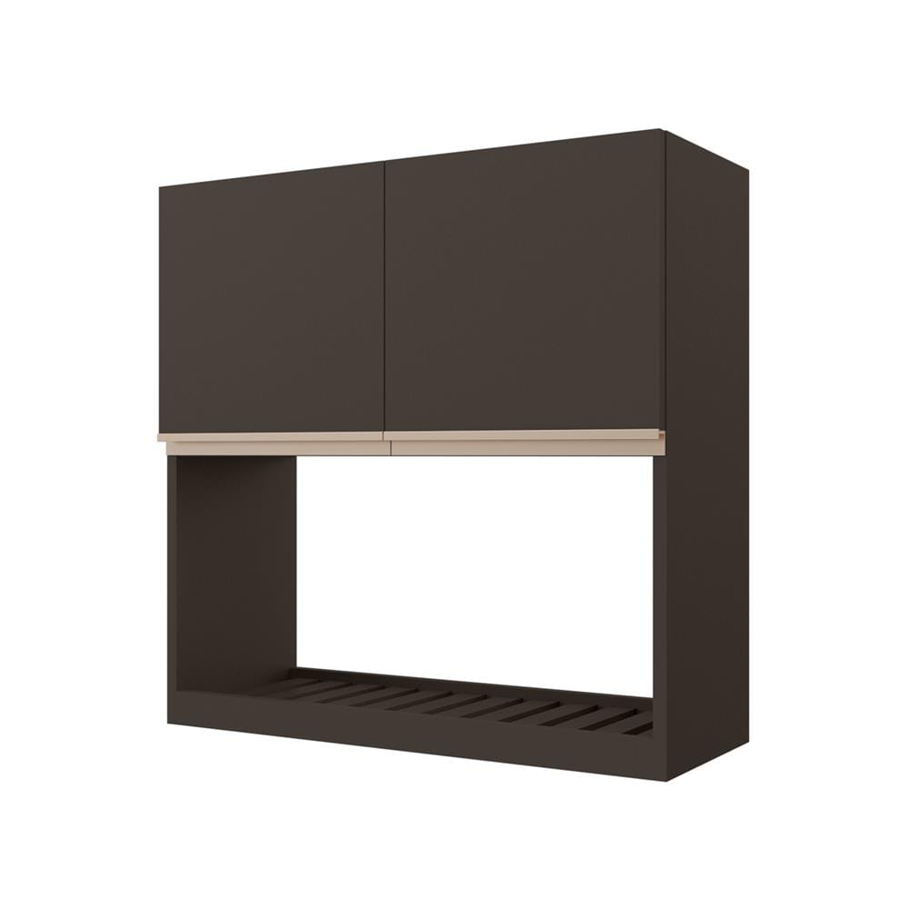 ตู้แขวนคว่ำจานเรียบ JUPITER JUVENTAS 80x80 ซม. สีน้ำตาล