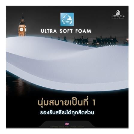 ที่นอนพ็อกเก็ตสปริง 5 ฟุต สุญญากาศ DUNLOPILLO รุ่น ORIENT พร้อมหมอนหนุน 2 ใบ_7