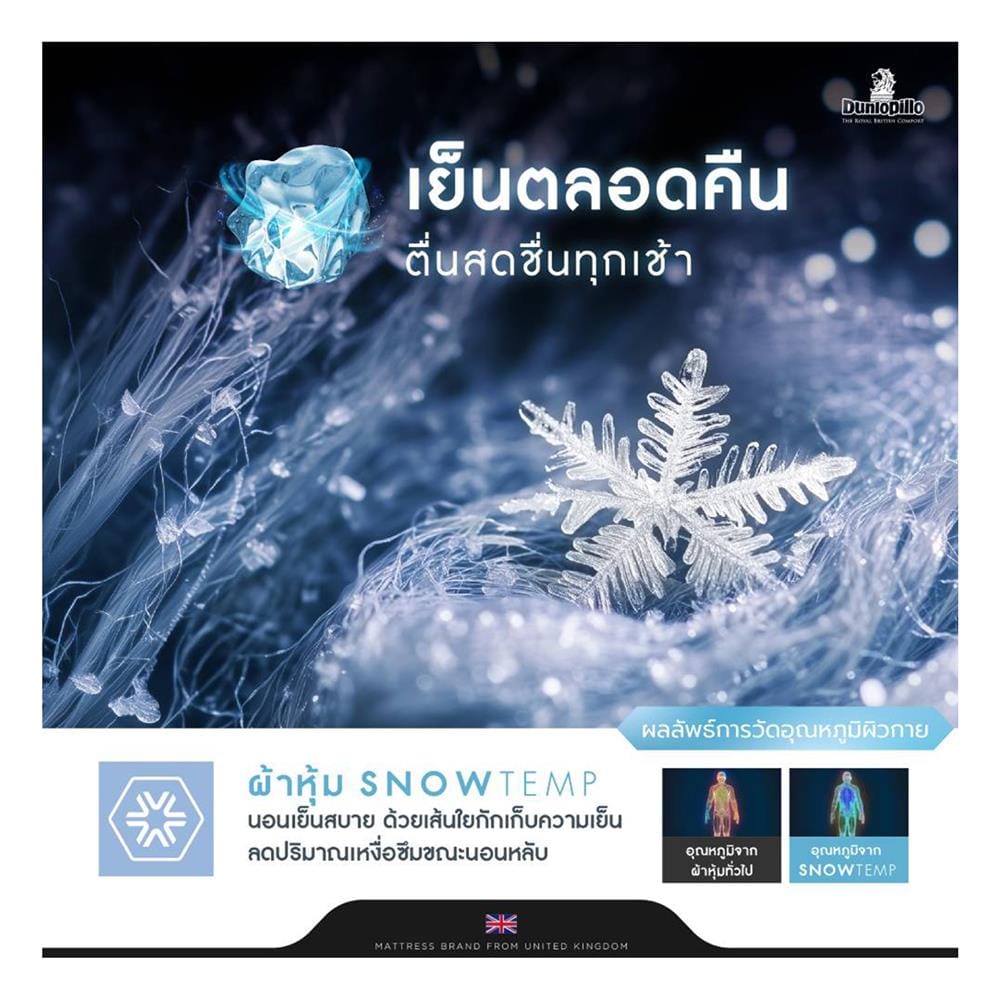 ที่นอนไฮบริด 3.5 ฟุต DUNLOPILLO รุ่น EXTRA GRACE พร้อมชุดเครื่องนอน 3 ชิ้น