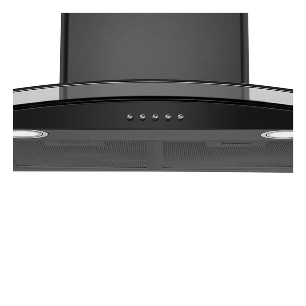 เครื่องดูดควันกระโจม LINEA LDD 90.2 BLACK GLASS 90 ซม.
