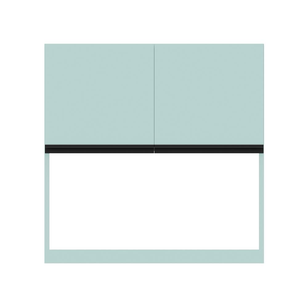 ตู้แขวนคว่ำจานเรียบ JUPITER JUVENTAS 80x80 ซม. สีเขียว