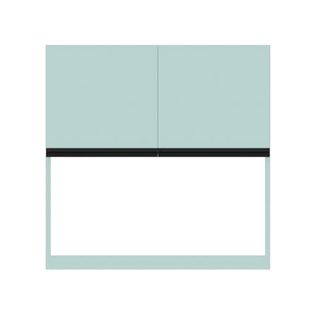 ตู้แขวนคว่ำจานเรียบ JUPITER JUVENTAS 80x80 ซม. สีเขียว_0